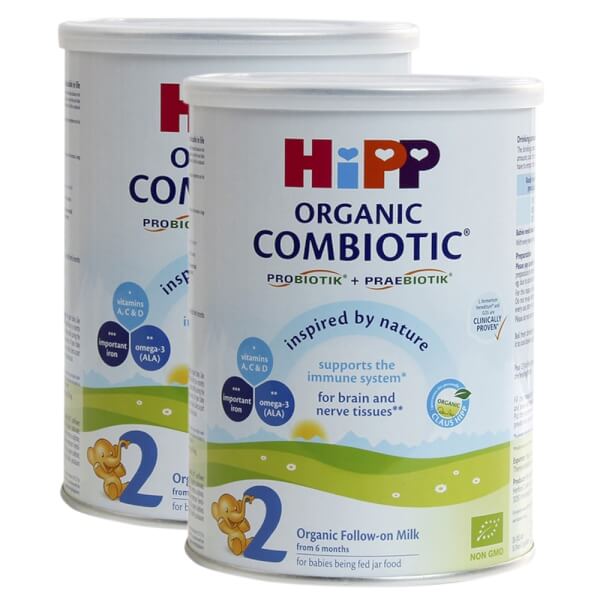 Combo 2 lon Sữa Hipp 2 Combiotic Organic Follow-on 350g (6-12 tháng)
