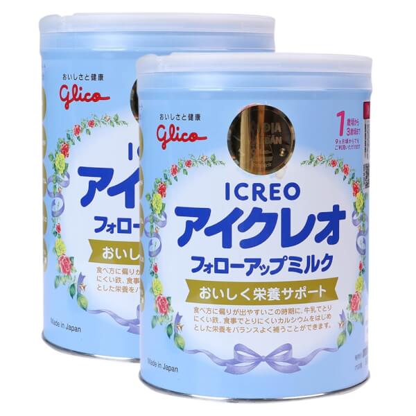 Combo 2 Sữa Glico Icreo số 1 820g (9-36 tháng)