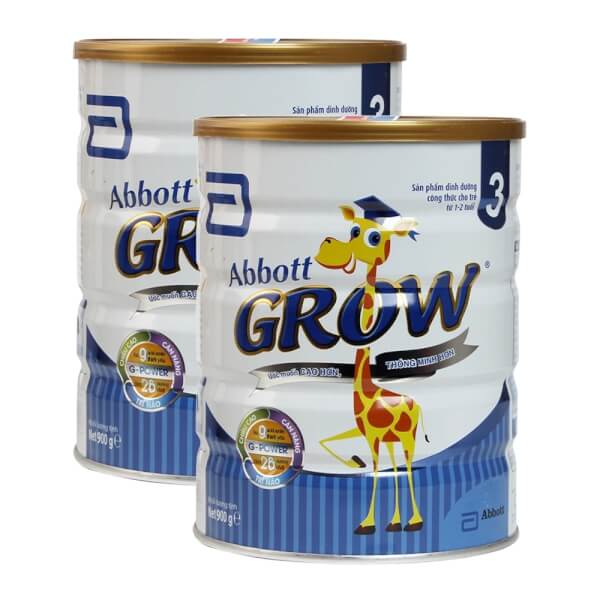 Combo 2 lon Sữa Abbott Grow 3 900g (1-2 tuổi)
