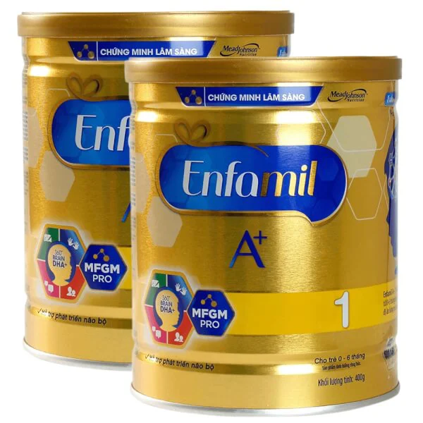 Combo 2 lon Sữa Enfamil A+ 1 400g (0-6 tháng)