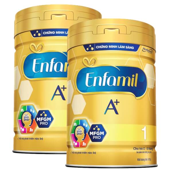 Combo 2 lon Sữa Enfamil A+ 1 870g (0-6 tháng)