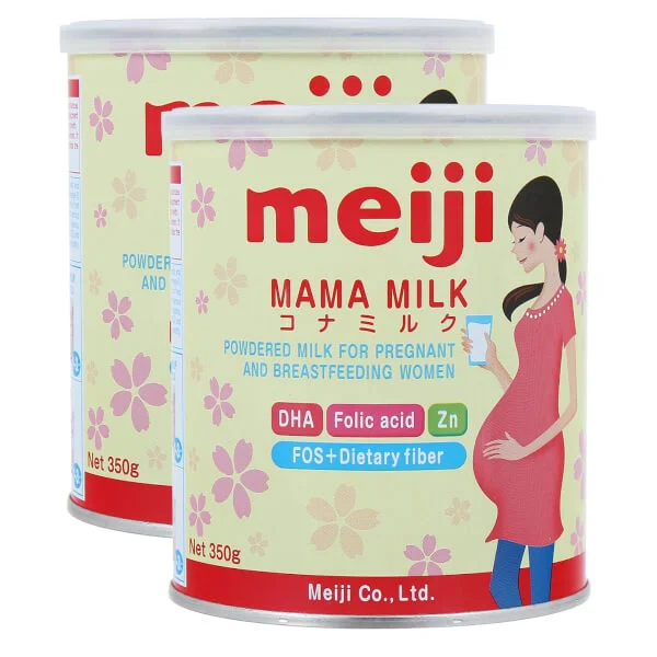 Combo 2 lon Sữa bầu Meiji mama 350g