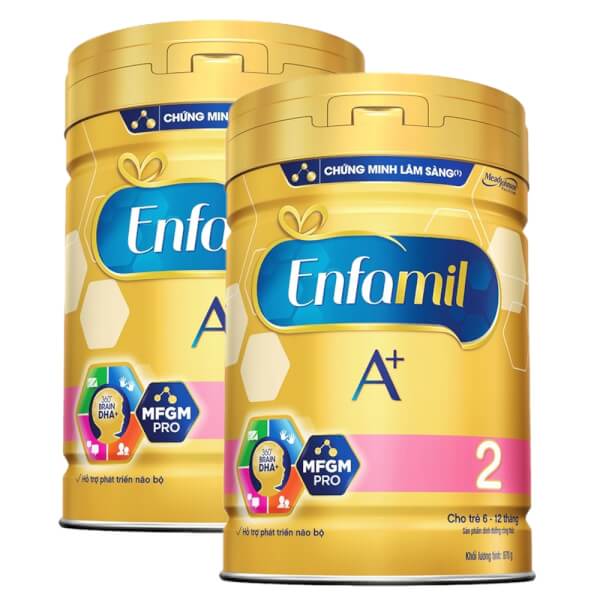 Combo 2 lon Sữa Enfamil A+ 2 870g (6-12 tháng)
