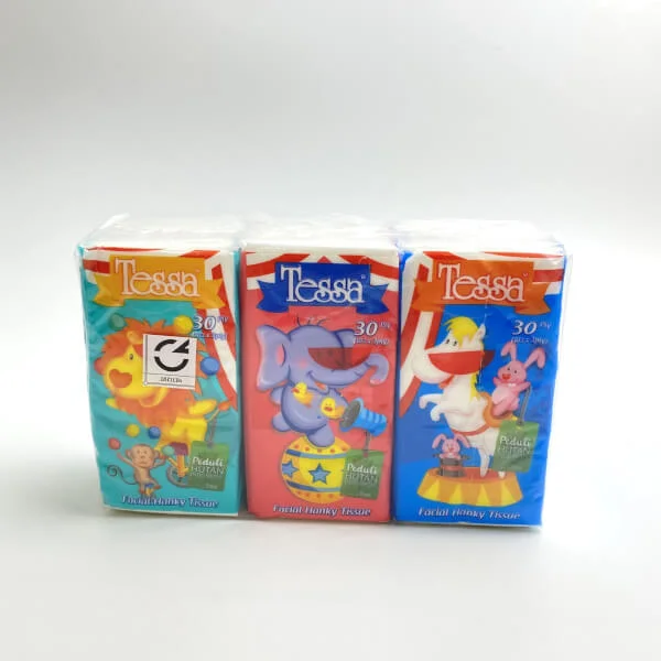 Khăn giấy bỏ túi 3 lớp Tessa lốc 6 bịch  x 10 tờ