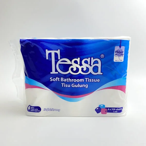 Giấy vệ sinh 2 lớp Tessa - lốc 6 cuộn
