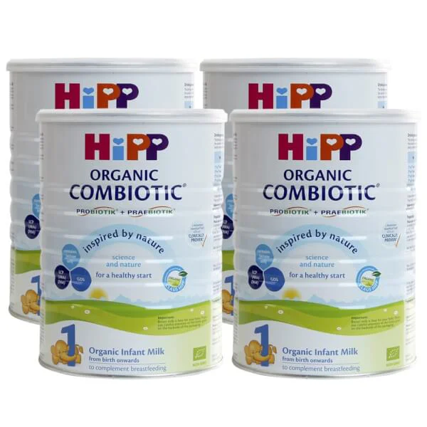 Combo 4 lon Sữa Hipp 1 Combiotic Organic Infant 800g (0-6 tháng)