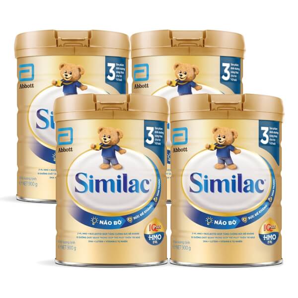Combo 4 lon Sữa Similac Eye-Q số 3 900g (1-2 tuổi)