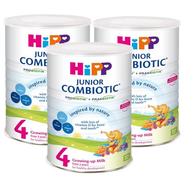 Combo 3 lon Sữa HiPP 4 Junior Combiotic 800g (từ 3 tuổi)