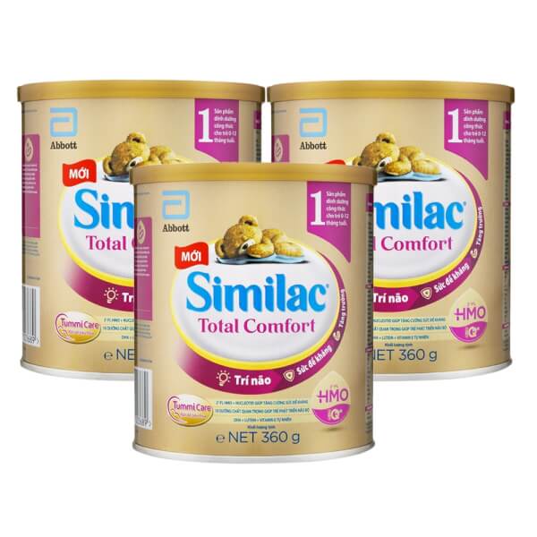 Combo 3 lon Sữa Similac Total Comfort 1 (HMO) 360g (0-12 tháng)