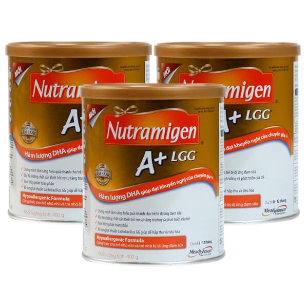 Combo 3 lon Sữa Nutramigen A+ LGG 400g (0-12 tháng)