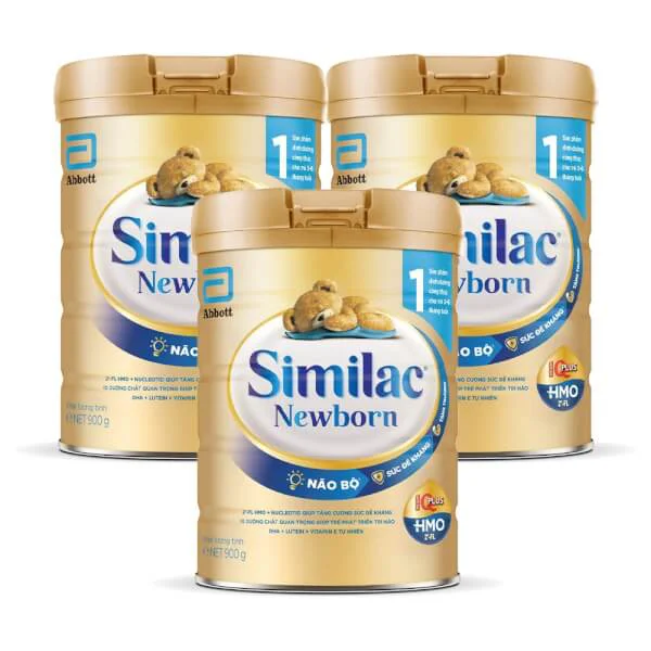 Combo 3 lon Sữa Similac Newborn Eye-Q 900g (0-6 tháng)