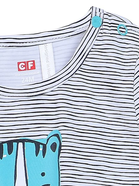 Bộ thun bé gái dài CF G0820010 (6-24M,Nhiều màu)