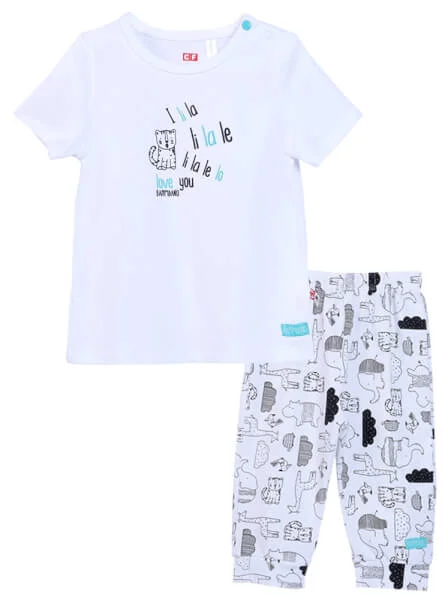 Bộ thun bé gái dài CF G0820007 (6-24M,Nhiều màu)