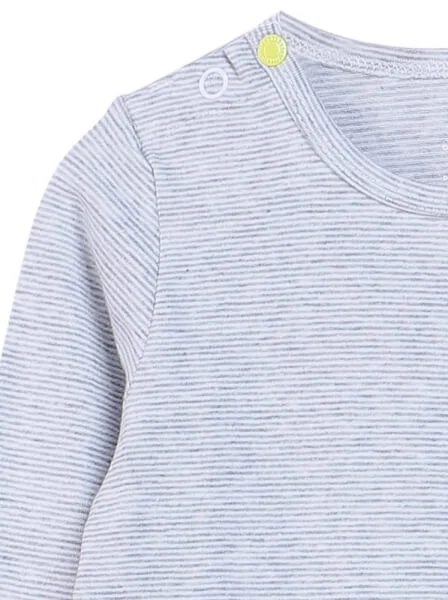 Body bé trai dài CF B0820010 (6M/9M/12M,Xám)