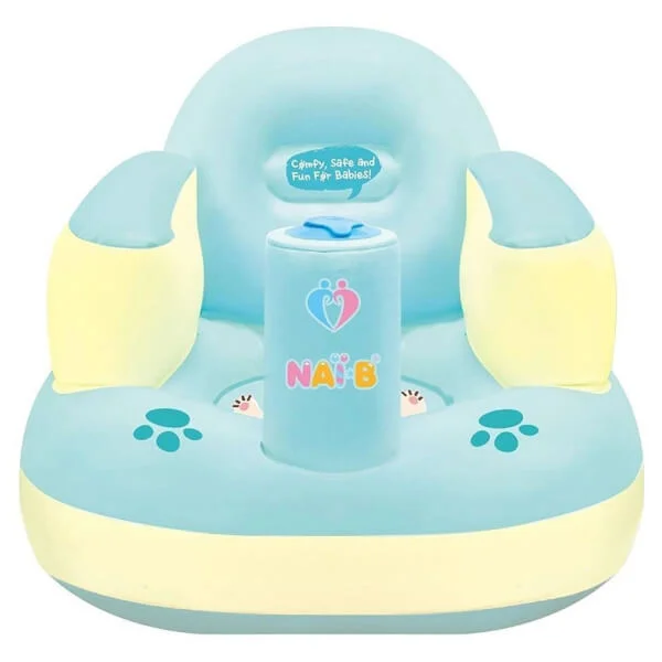 QT Glico - Ghế hơi tập ngồi NaiB màu xanh