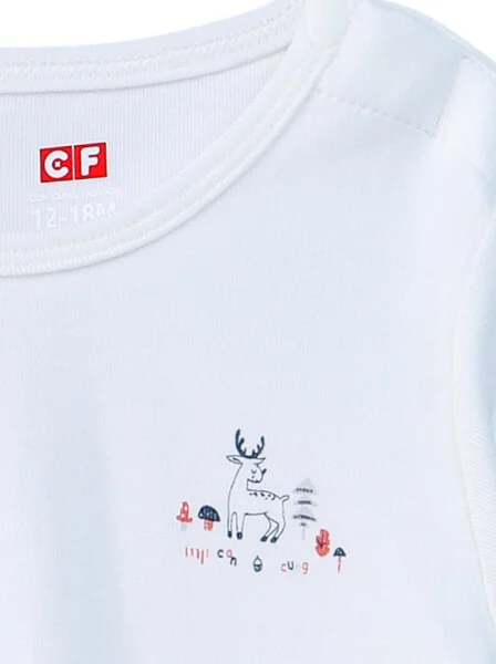 Bộ sơ sinh dài Modal CF I0820004 (12M/18M/24M,Trắng)