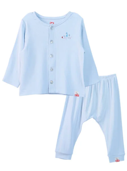 Bộ sơ sinh dài Modal CF I0820005 (3M/6M/9M,Xanh)
