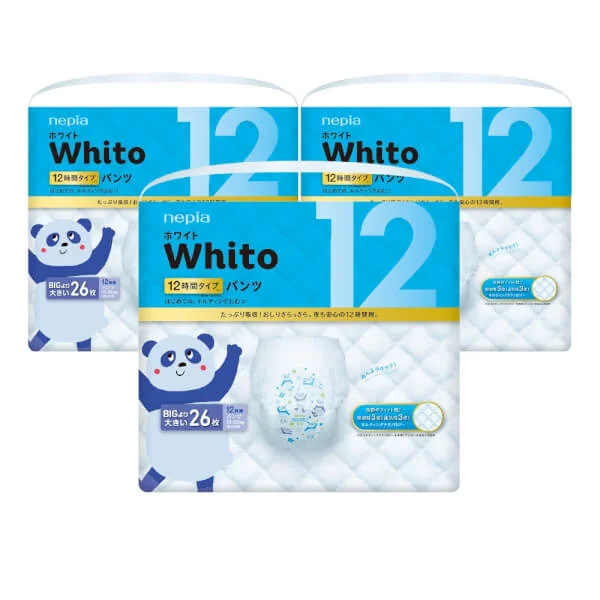 Combo 3 gói Bỉm tã quần Whito size XXL 26 miếng (13-28kg)