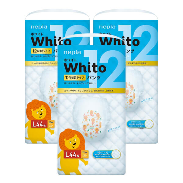 Combo 3 gói Bỉm tã quần Whito size L 44 miếng (9-14kg)