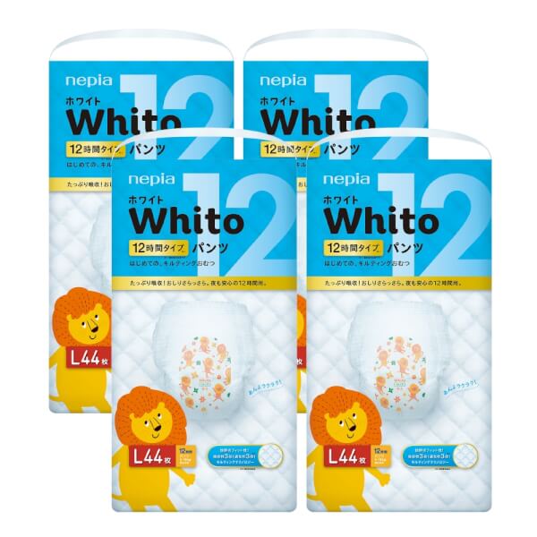 Combo 4 gói Bỉm tã quần Whito size L 44 miếng (9-14kg)