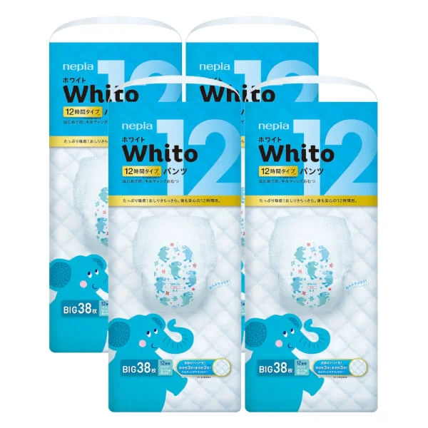 Combo 4 gói Bỉm tã quần Whito size XL 38 miếng (12-17kg)