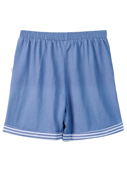 Bộ áo quần thun mặc nhà bé trai ngắn CF B1020022 (1-6 tuổi, Xanh)