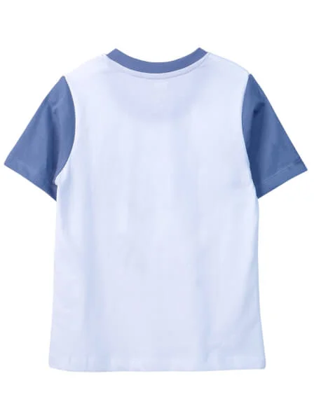 Bộ áo quần thun mặc nhà bé trai ngắn CF B1020021 Trắng