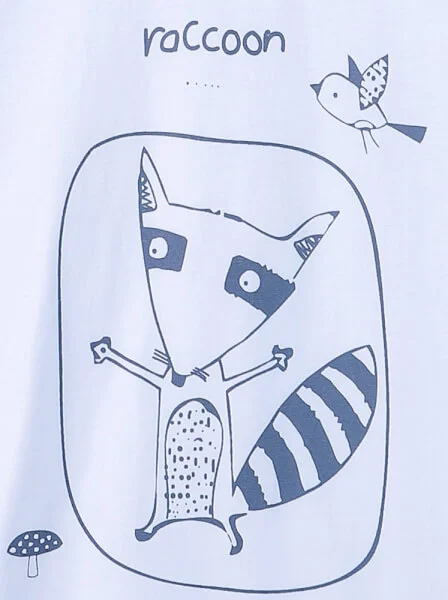 Bộ áo quần thun mặc nhà bé trai ngắn CF B1020021 Trắng