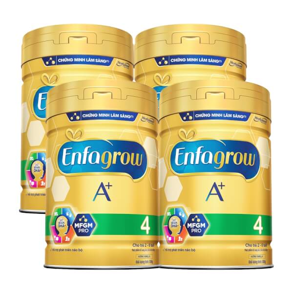 Combo 4 lon Sữa Enfagrow A+ 4 830g (2-6 tuổi)