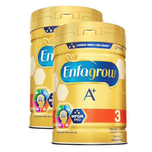 Combo 2 lon Sữa Enfagrow A+ 3 830g (1-3 tuổi)