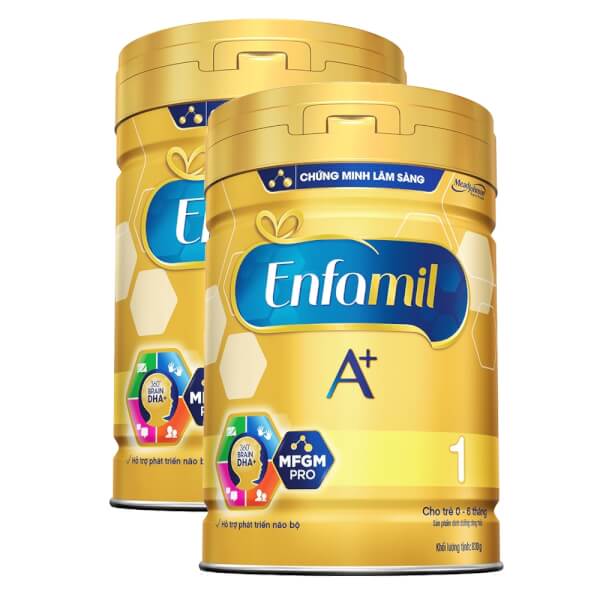 Combo 2 lon Sữa Enfamil A+ 1 830g (0-6 tháng)