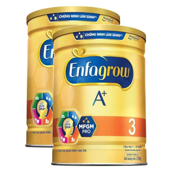 Combo 2 lon Sữa Enfagrow A+ 3 1.7kg (1-3 tuổi)