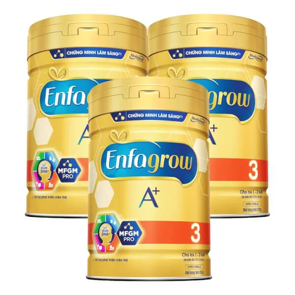Combo 3 lon Sữa Enfagrow A+ 3 830g (1-3 tuổi)