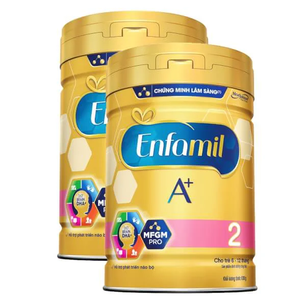 Combo 2 lon Sữa Enfamil A+ 2 830g (6-12 tháng)