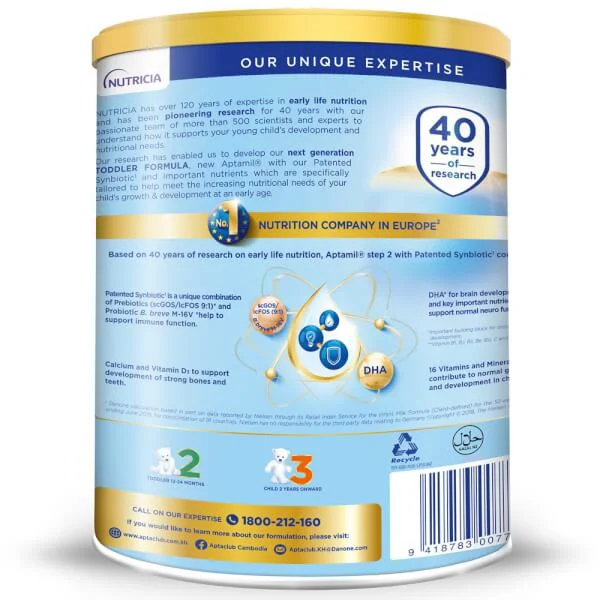 Combo 2 Sữa Aptamil số 2 900g (1-2 tuổi)