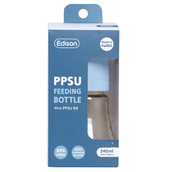 Combo 2 Bình sữa Edison PPSU 240ml  (xanh)