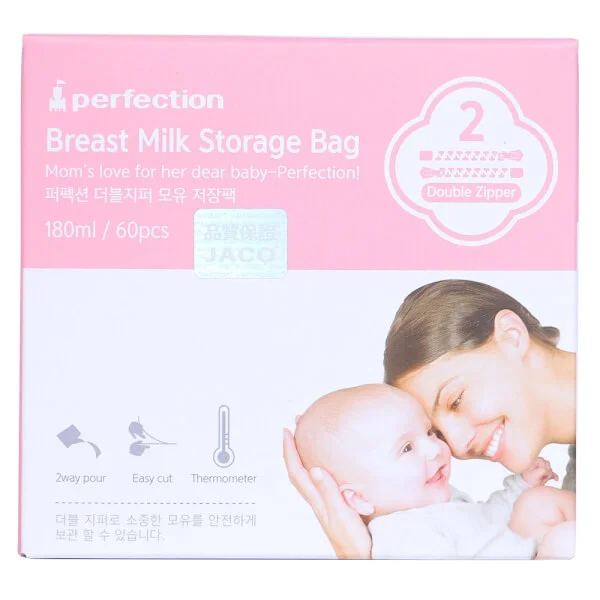 Combo 2 Túi trữ sữa cảm ứng nhiệt Perfection 180ml (60 túi/ hộp)