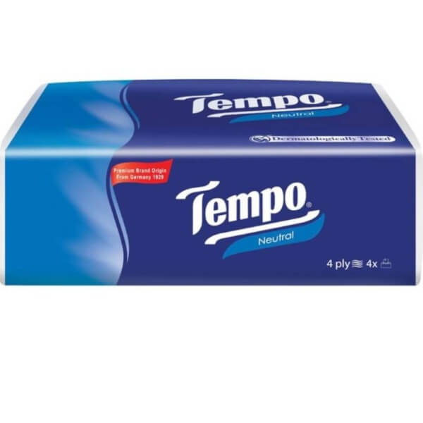 Combo 2 Khăn giấy rút 4 lớp Tempo Không mùi bịch 90 tờ