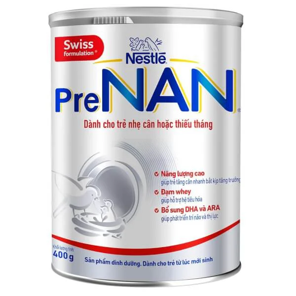 Combo 3 Sản phẩm dinh dưỡng công thức Nestlé PRENAN, 400g