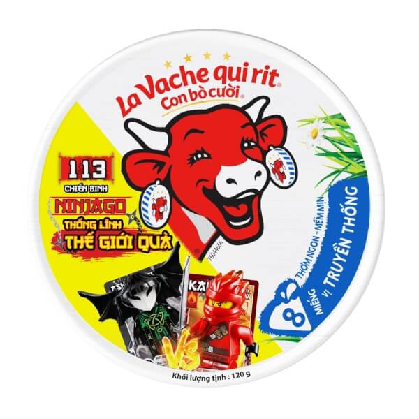 Thực phẩm bổ sung: Phô mai La Vache qui rit Con Bò Cười 120g (mới)