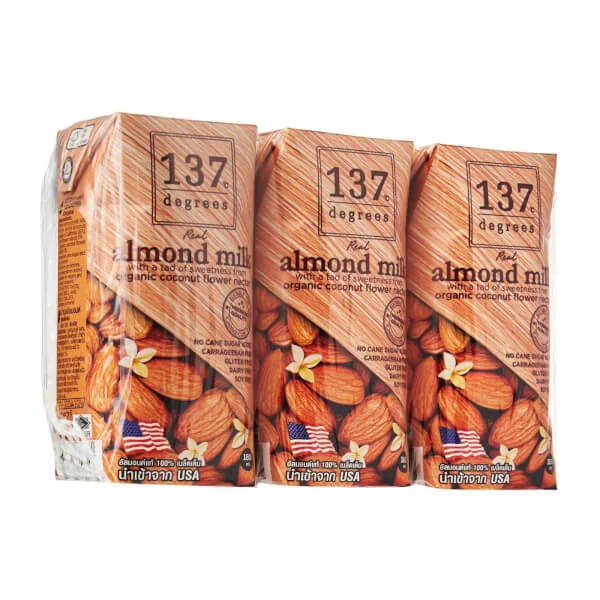 Sữa hạt hạnh nhân nguyên chất hiệu 137oC Degrees (137oC Degrees Almond Milk Original)