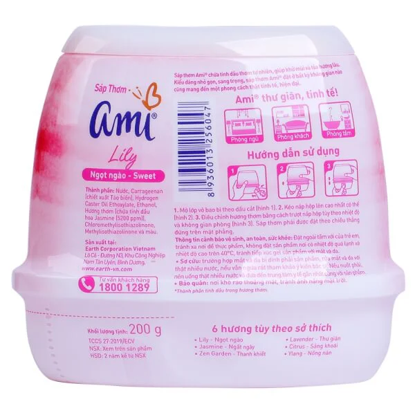 Sáp thơm Ami hương hoa Lily ngọt ngào 200g