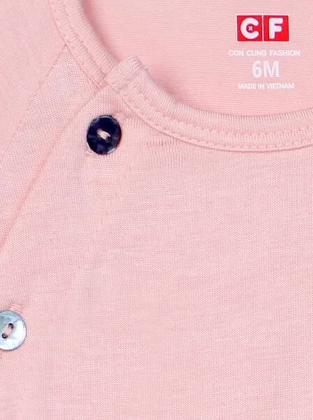 Bộ sơ sinh ngắn Modal CF I0920007 (3M/6M/9M,Hồng cam)