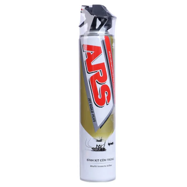 Combo Xịt côn trùng ARS Jet Gold Không Mùi - 600ml và dao bao đỏ (quấn kèm)
