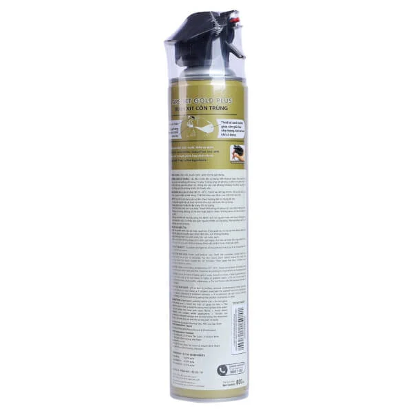 Combo Xịt côn trùng ARS Jet Gold Không Mùi - 600ml và dao bao đỏ (quấn kèm)