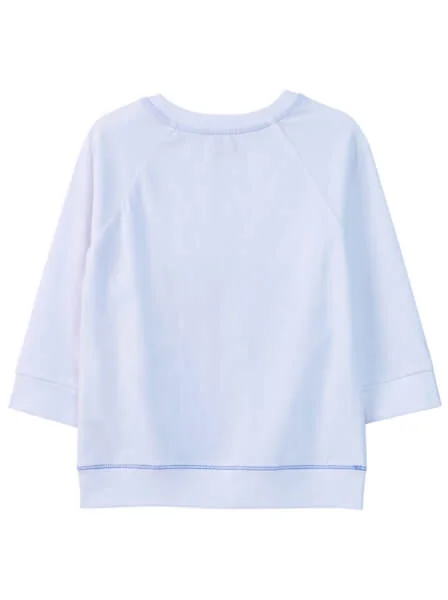 Bộ thun mặc nhà bé trai dài CF B1120006 (1-6 tuổi,Trắng)