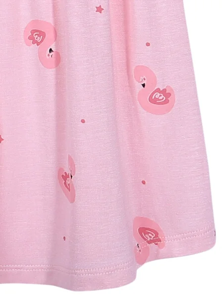 Đầm thun bé gái mặc nhà CF G1120005 (1-6Y,Hồng)