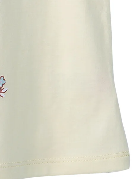 Bộ thun mặc nhà bé gái ngắn CF G0920003 (1-6Y,Vàng)