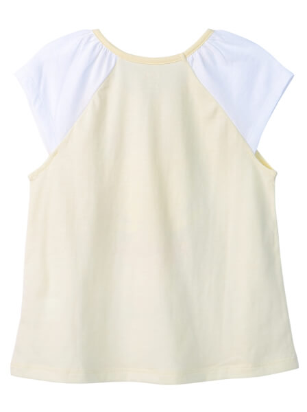 Bộ thun mặc nhà bé gái ngắn CF G0920003 (1-6Y,Vàng)