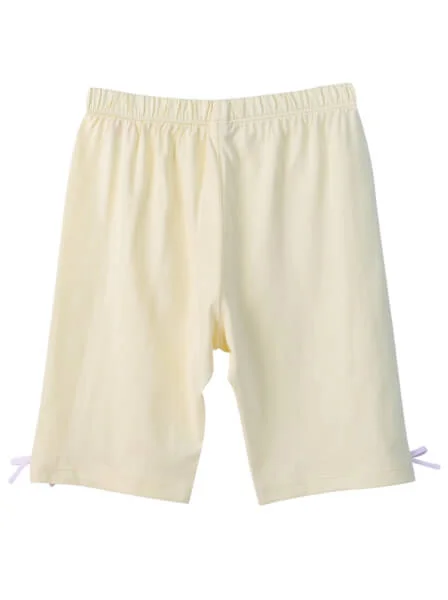 Bộ thun mặc nhà bé gái ngắn CF G0920003 (1-6Y,Vàng)